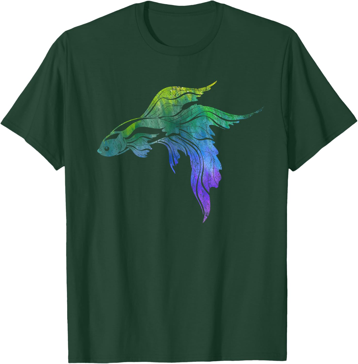 Aquarium Owner Siamese Fighting Fish Colorful Betta Fish T-Shirt - T-Shirt | Forest
