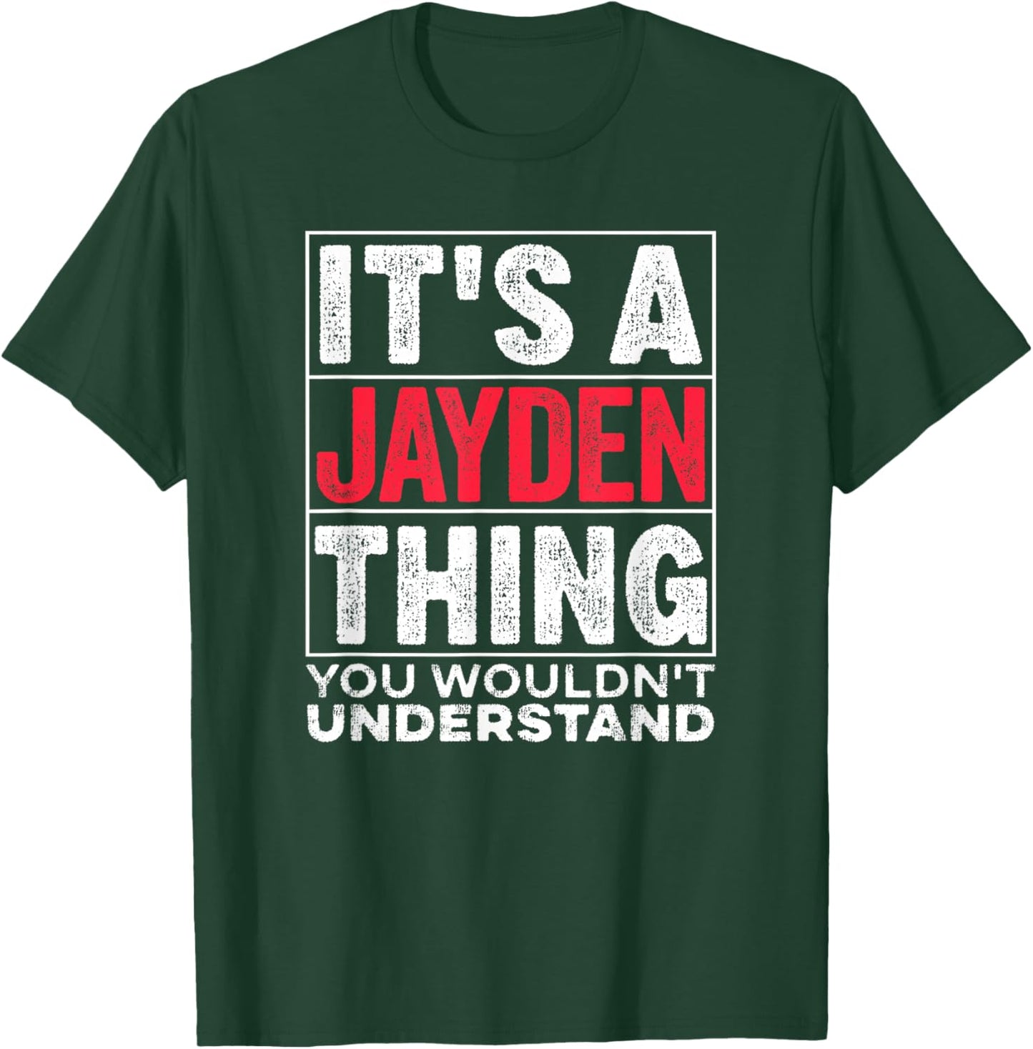 Surname for Jayden T-Shirt - T-Shirt | Forest