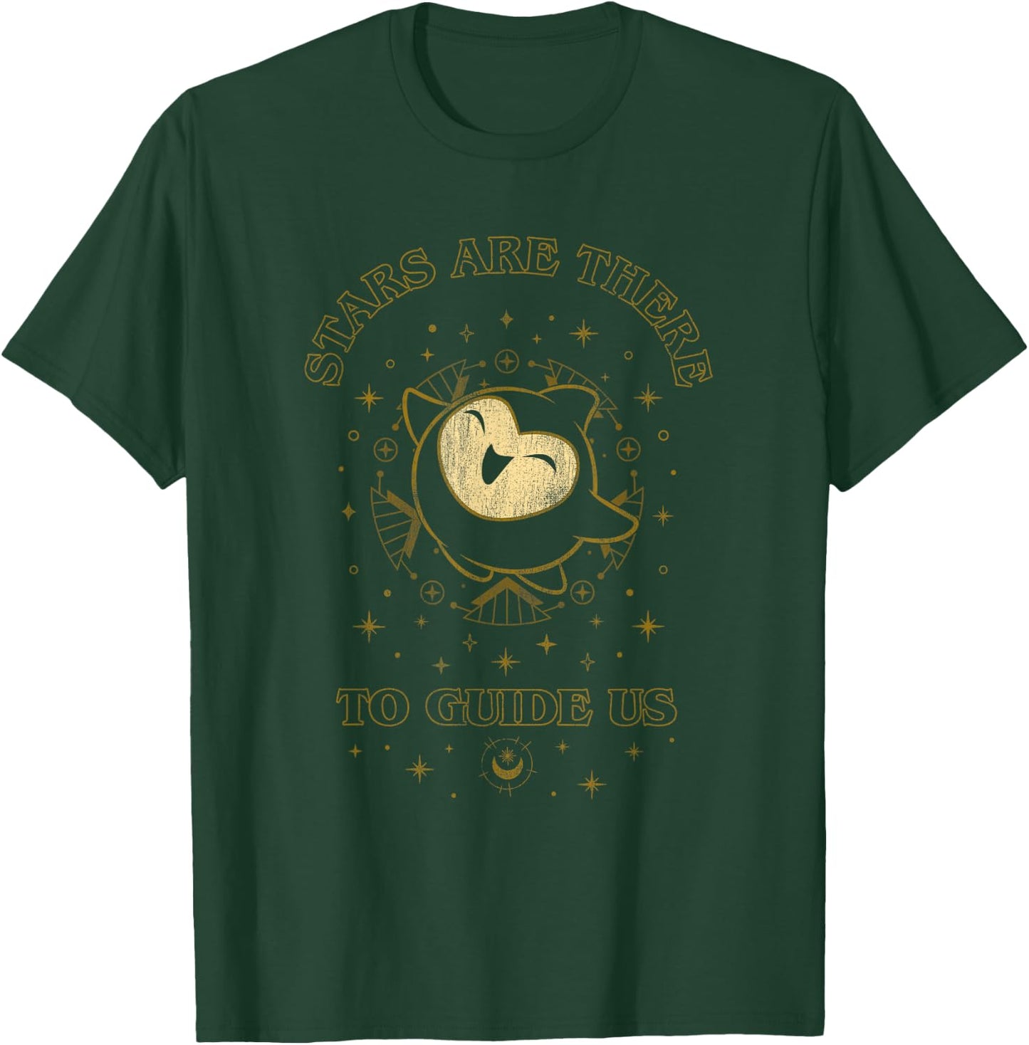 Disney Wish Stars are There to Guide Us Gold Line Art Logo T-Shirt - T-Shirt | Forest