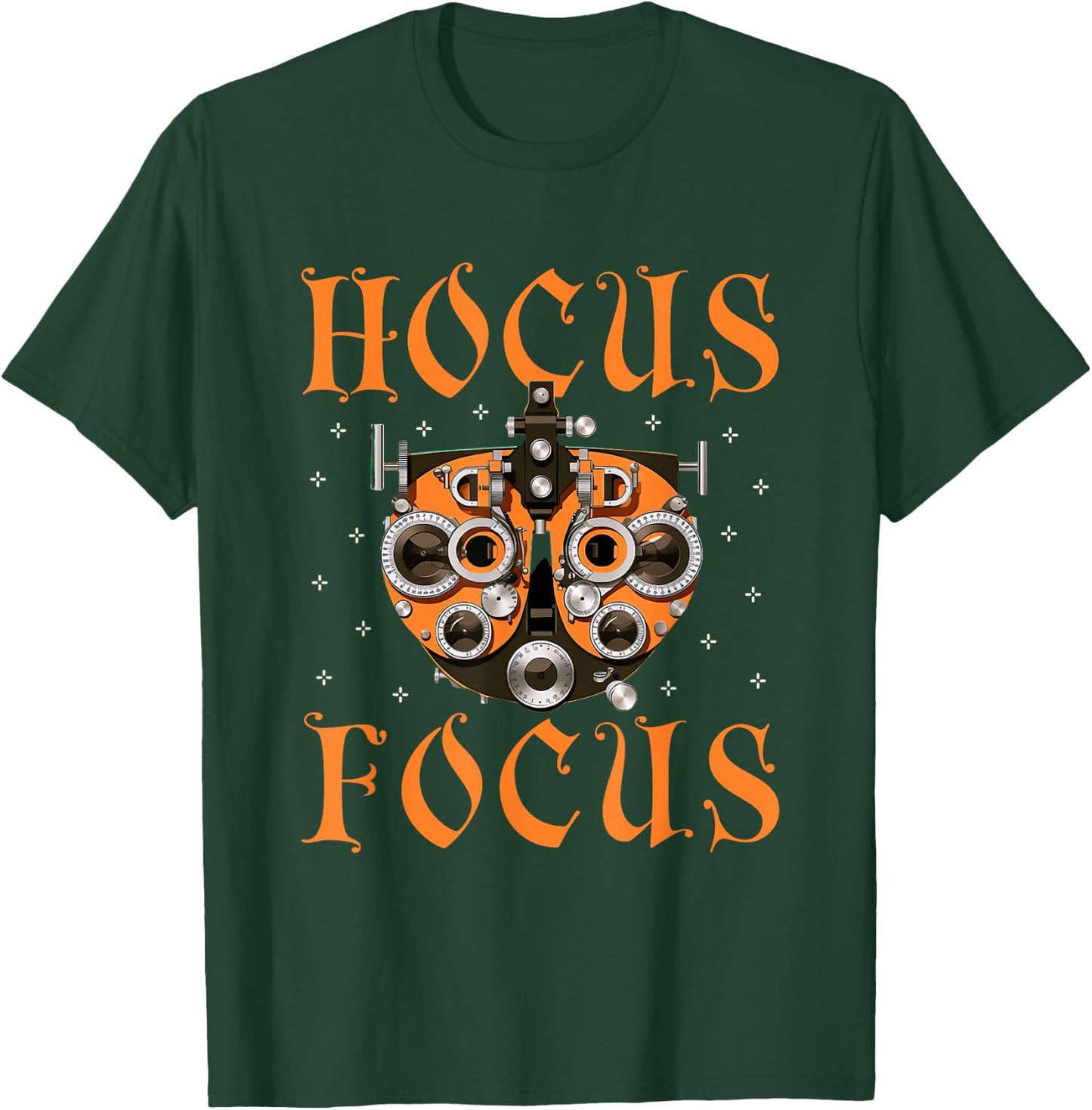 Optometry Halloween Optometrist Phoropter Focus T-Shirt - T-Shirt | Forest