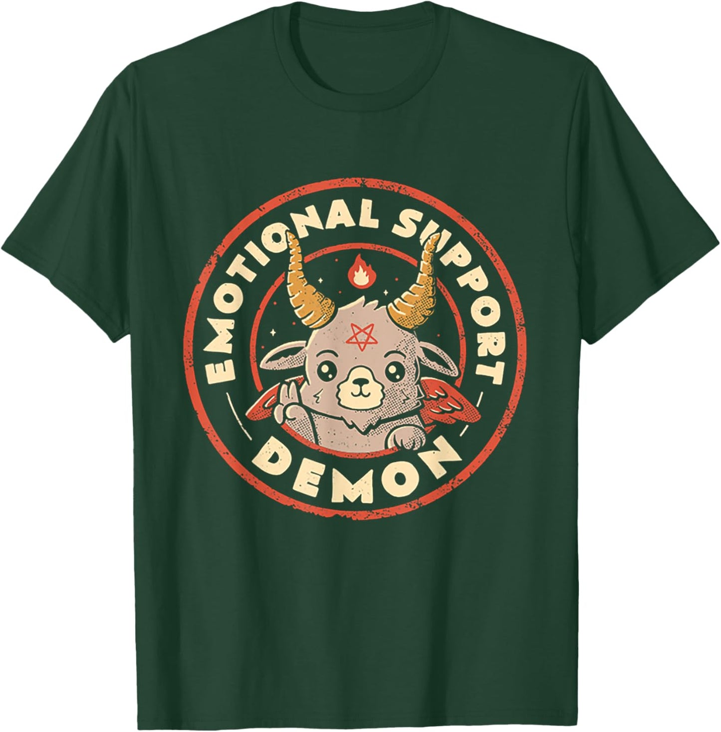 Emotional Support Demon T-Shirt - T-Shirt | Forest