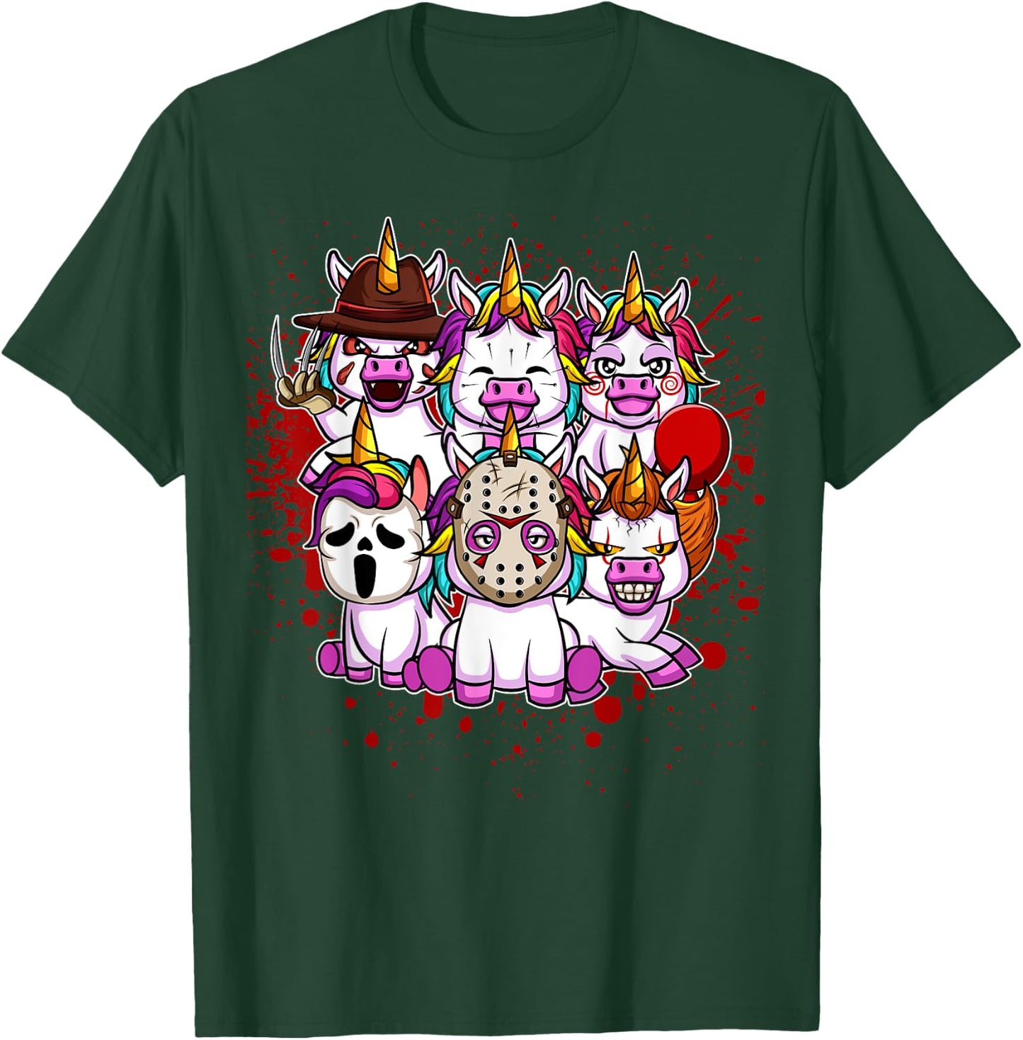 My Little Horror Crew - Halloween Unicorns T-Shirt - T-Shirt | Forest