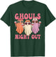 Ghouls Night Out Spooky Women Halloween Party Wine Ghosts T-Shirt - T-Shirt | Forest