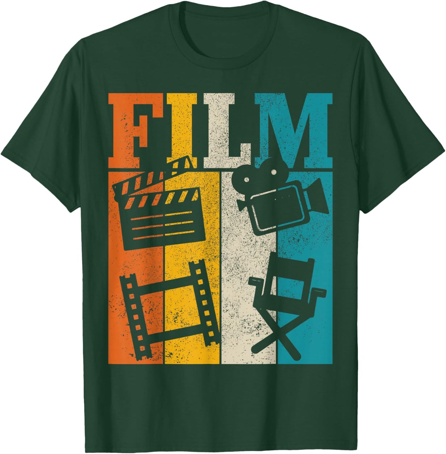 Filmmaker Movie Director Cameraman Vintage Film T-Shirt - T-Shirt | Forest