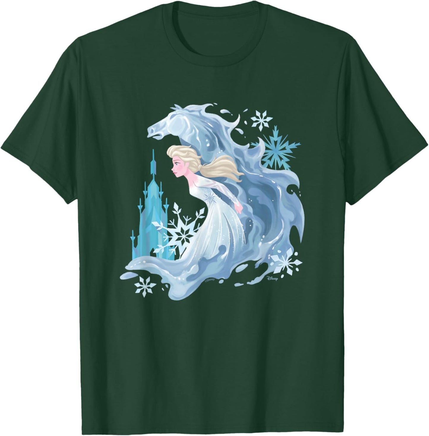 Frozen 2 - Elsa and Water Horse T-Shirt - T-Shirt | Forest