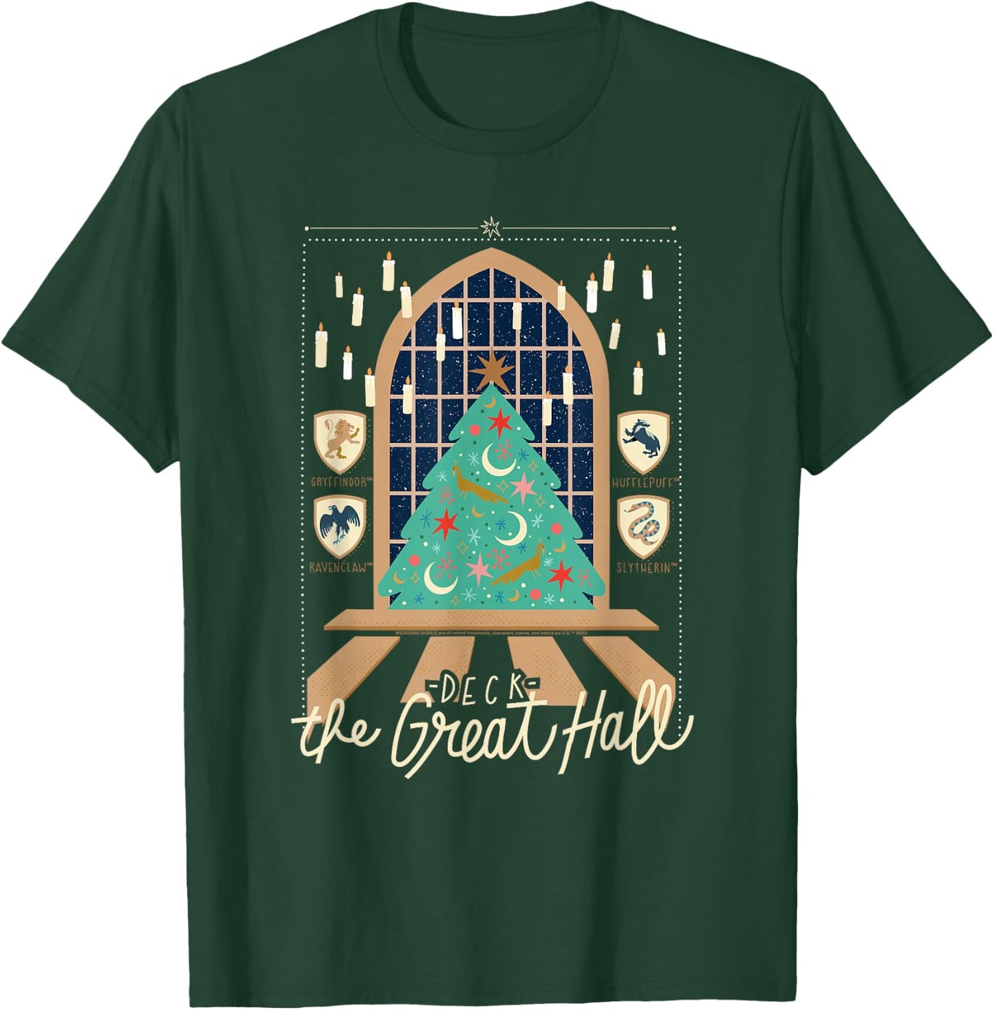 Harry Potter deck The Great Hall for Christmas T-Shirt - T-Shirt | Forest