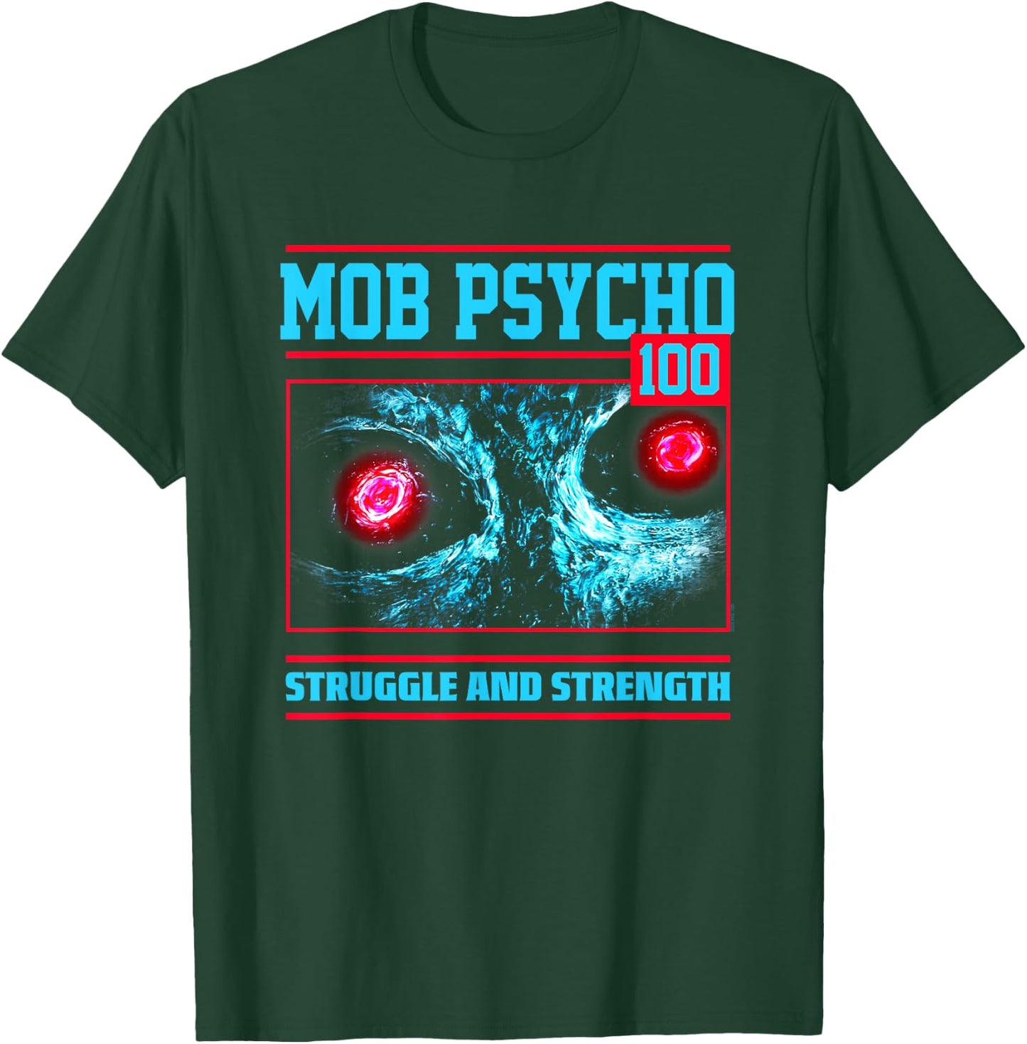 Mob Psycho 100 Struggle and Strength T-Shirt - T-Shirt | Forest