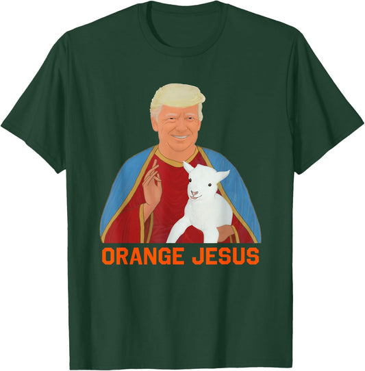 Trump Orange Jesus Funny Meme Christian T-Shirt - T-Shirt | Forest