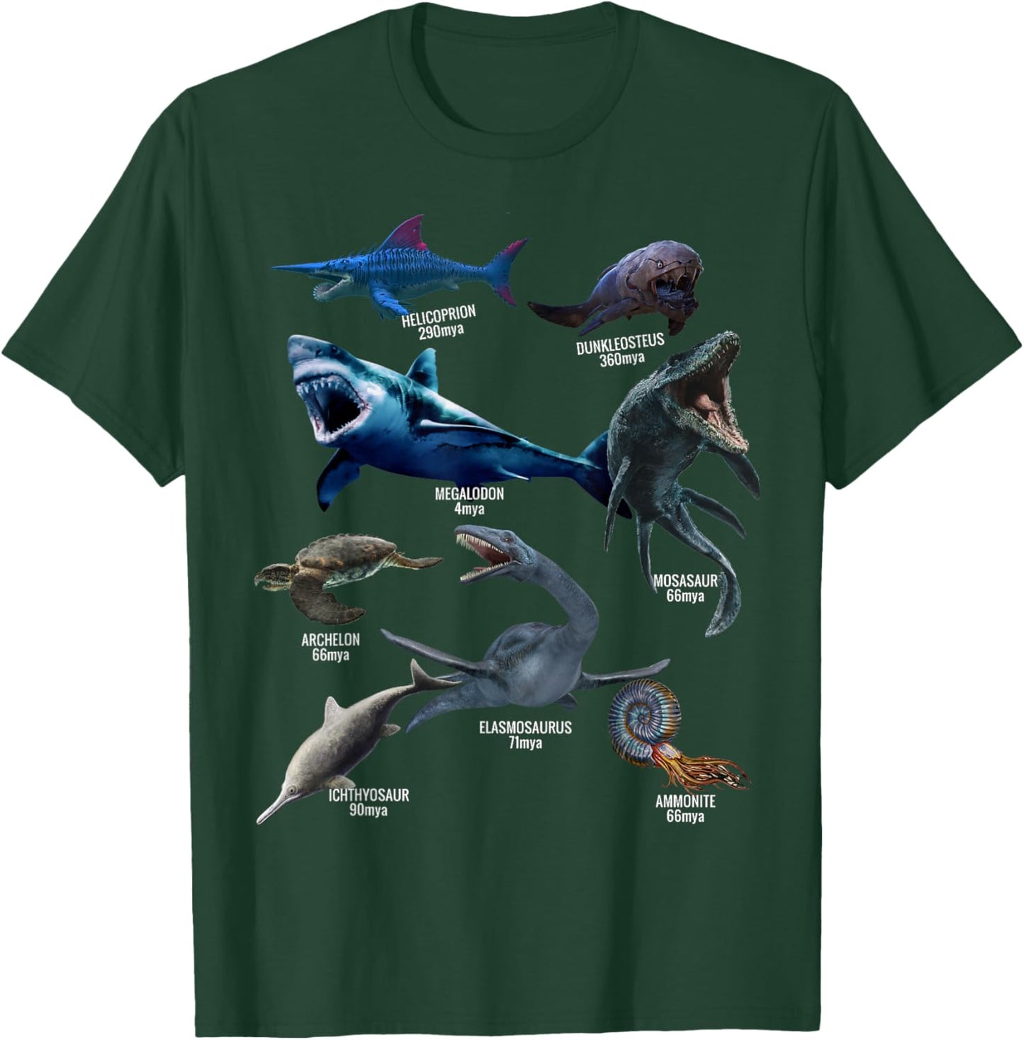 Megalodon Paleontologist Prehistoric Shark Lovers Monster T-Shirt - T-Shirt | Forest