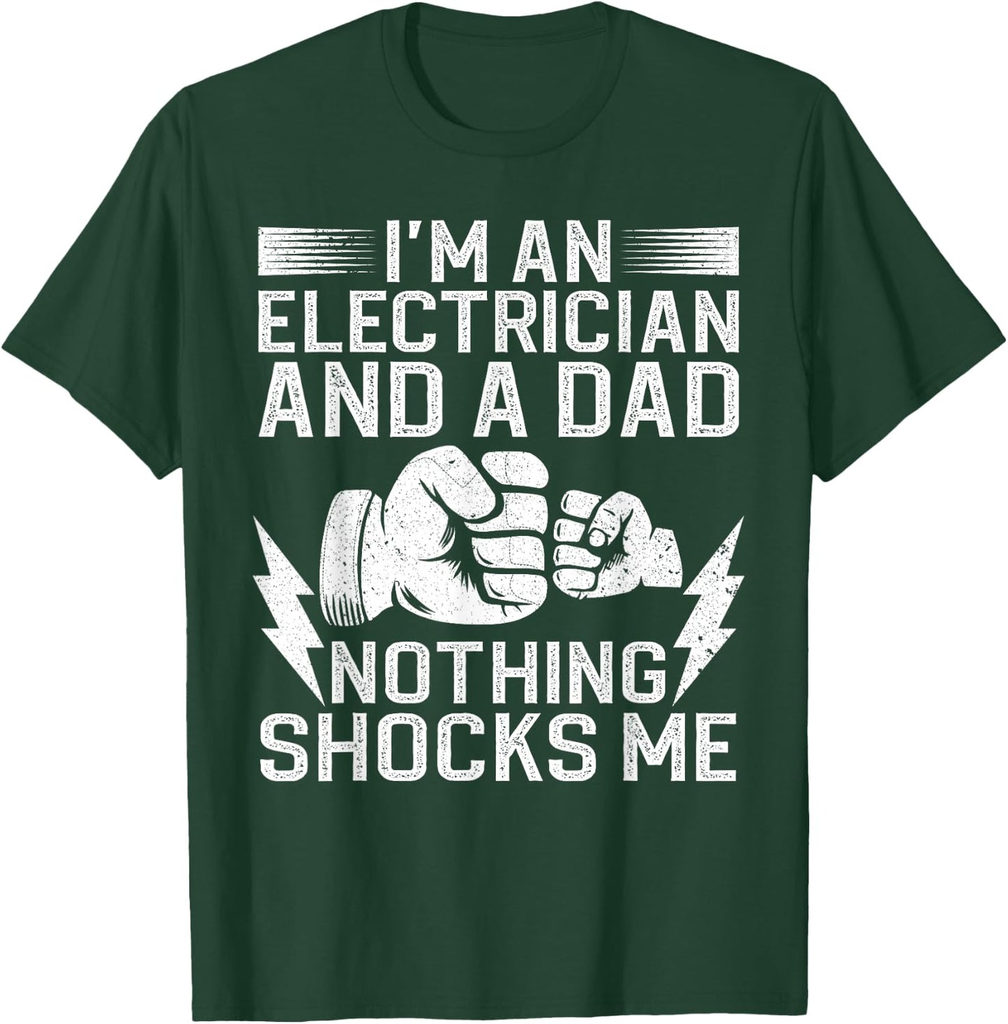 Funny Electrician Design Daddy Electrical Engineers T-Shirt - T-Shirt | Forest