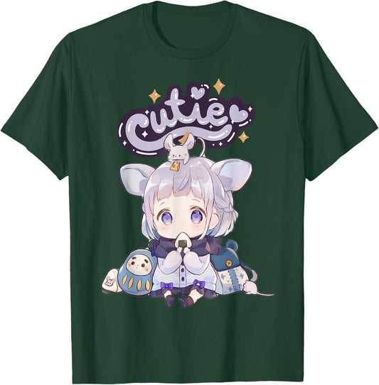 Anime Cutie Onigiri Girl Cute Kawaii UwU T-Shirt - T-Shirt | Forest