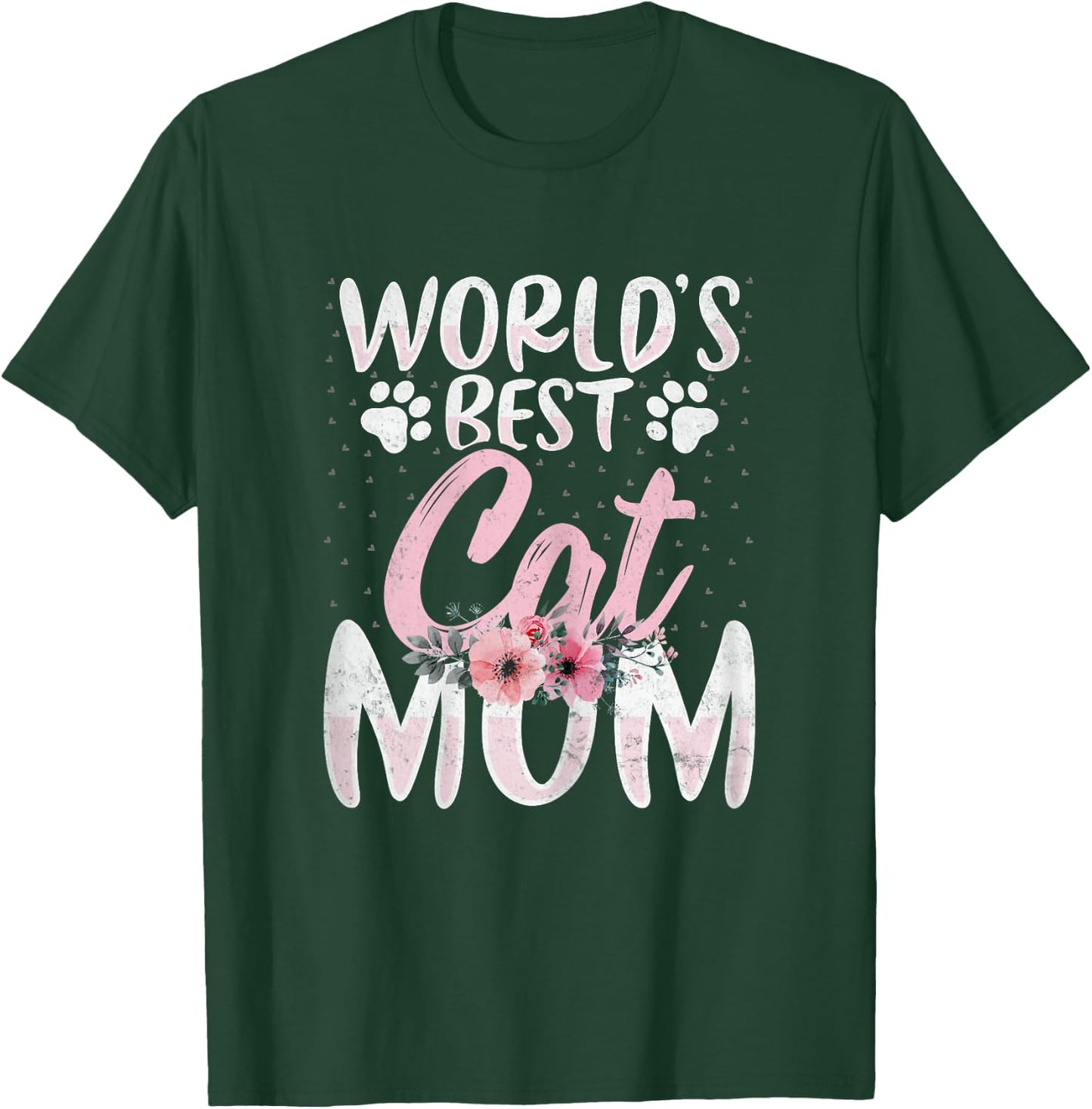 World’s Best Cat Mom - Cat Lover Mom Funny Mother's Day T-Shirt - T-Shirt | Forest