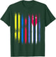 Colombia Flag Cuba Grown Country Flags Stripes T-Shirt - T-Shirt | Forest