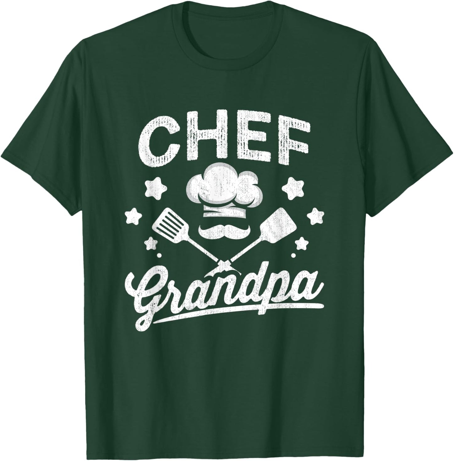 Chef Grandpa Head Chef Cook Cooking Sous Chef Cuisine T-Shirt - T-Shirt | Forest