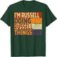 Retro I'm RUSSELL Doing RUSSELL Things Funny Birthday Joke T-Shirt - T-Shirt | Forest