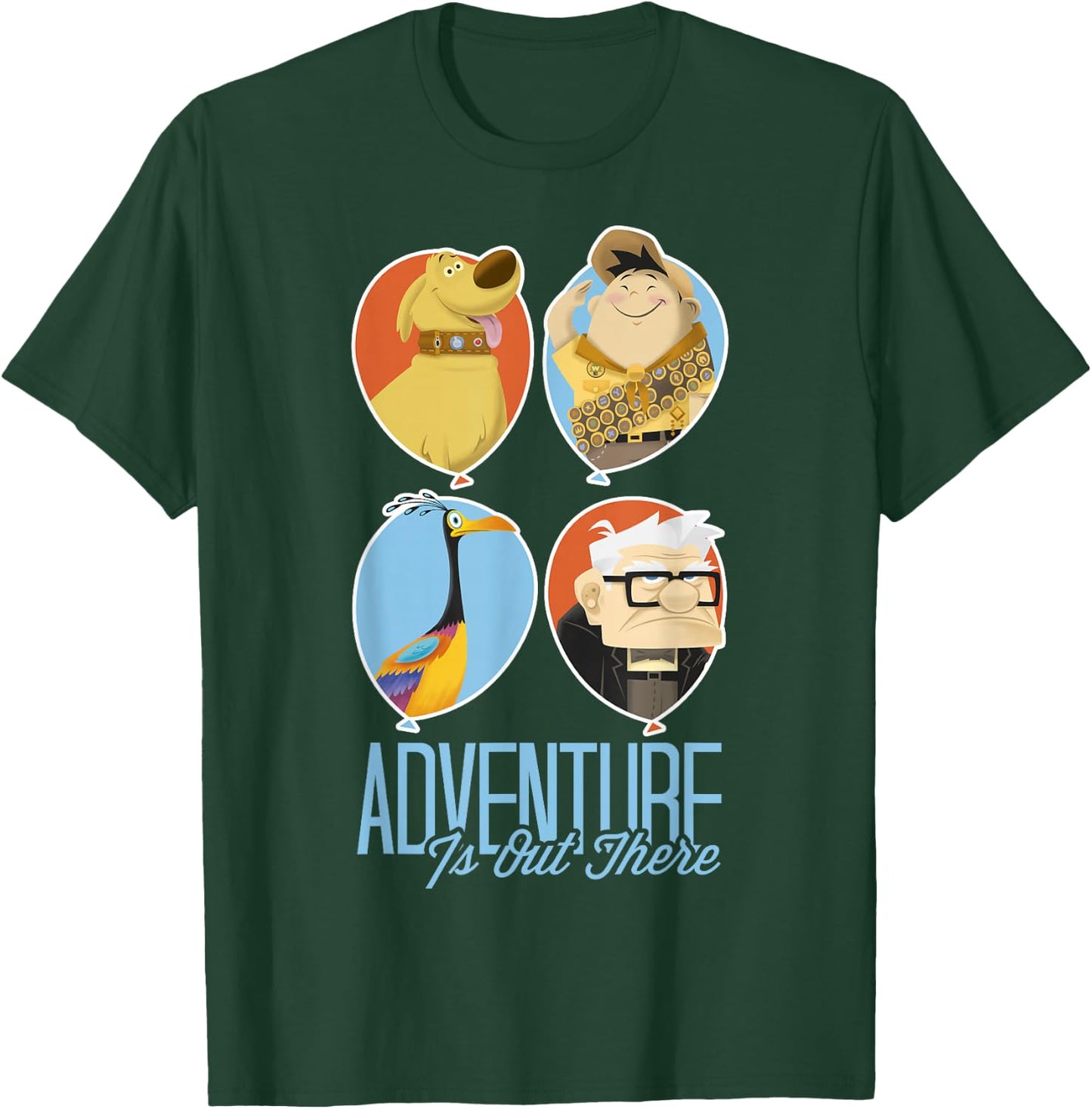 Disney Pixar Up Adventure Is Out There Four Balloons T-Shirt - T-Shirt | Forest