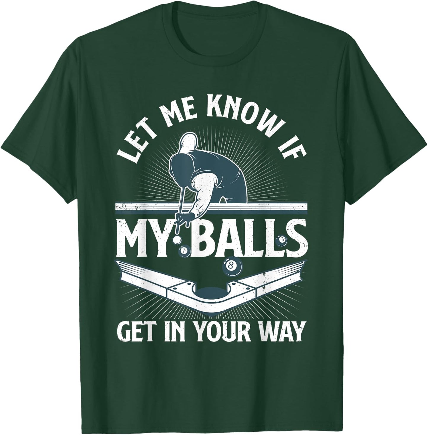 Funny Billiards Design Women Billiard Pool Player T-Shirt - T-Shirt | Forest
