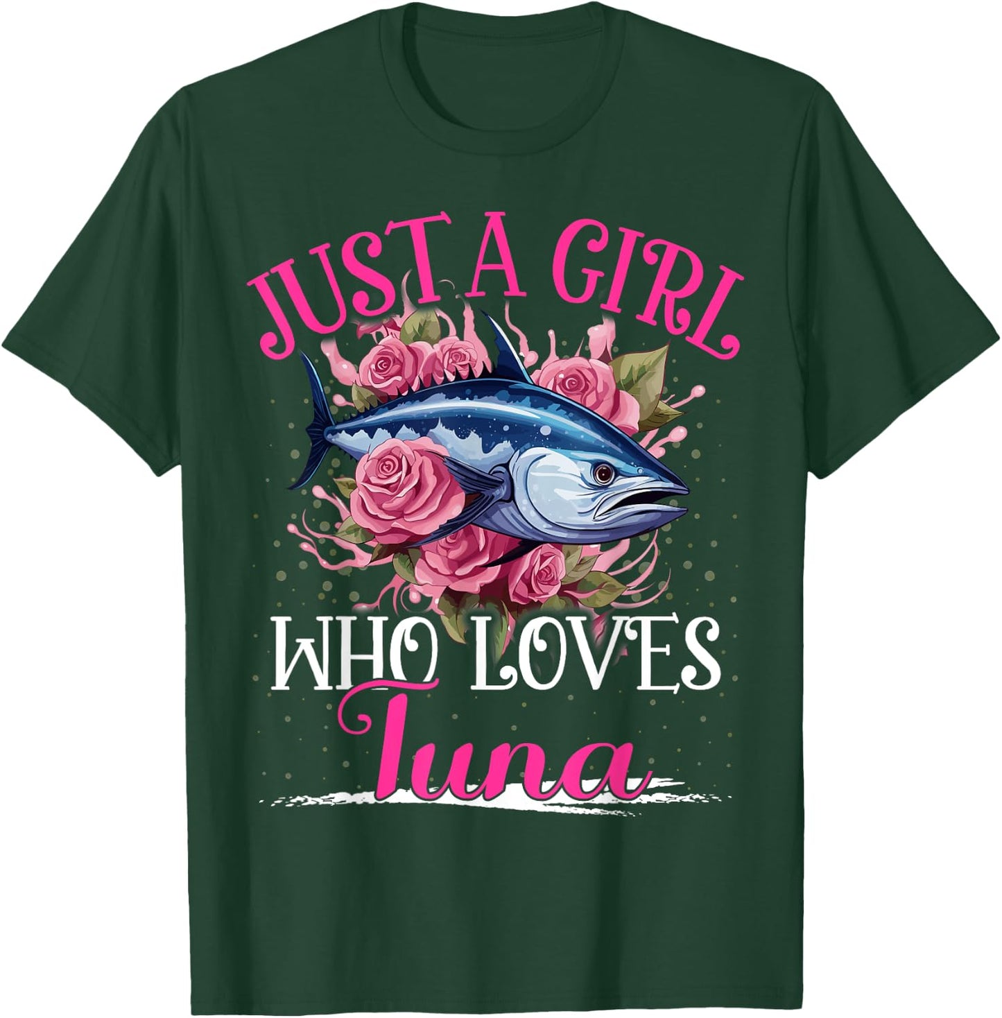 Just A Girl Who Loves Tuna Fish Girls T-Shirt - T-Shirt | Forest