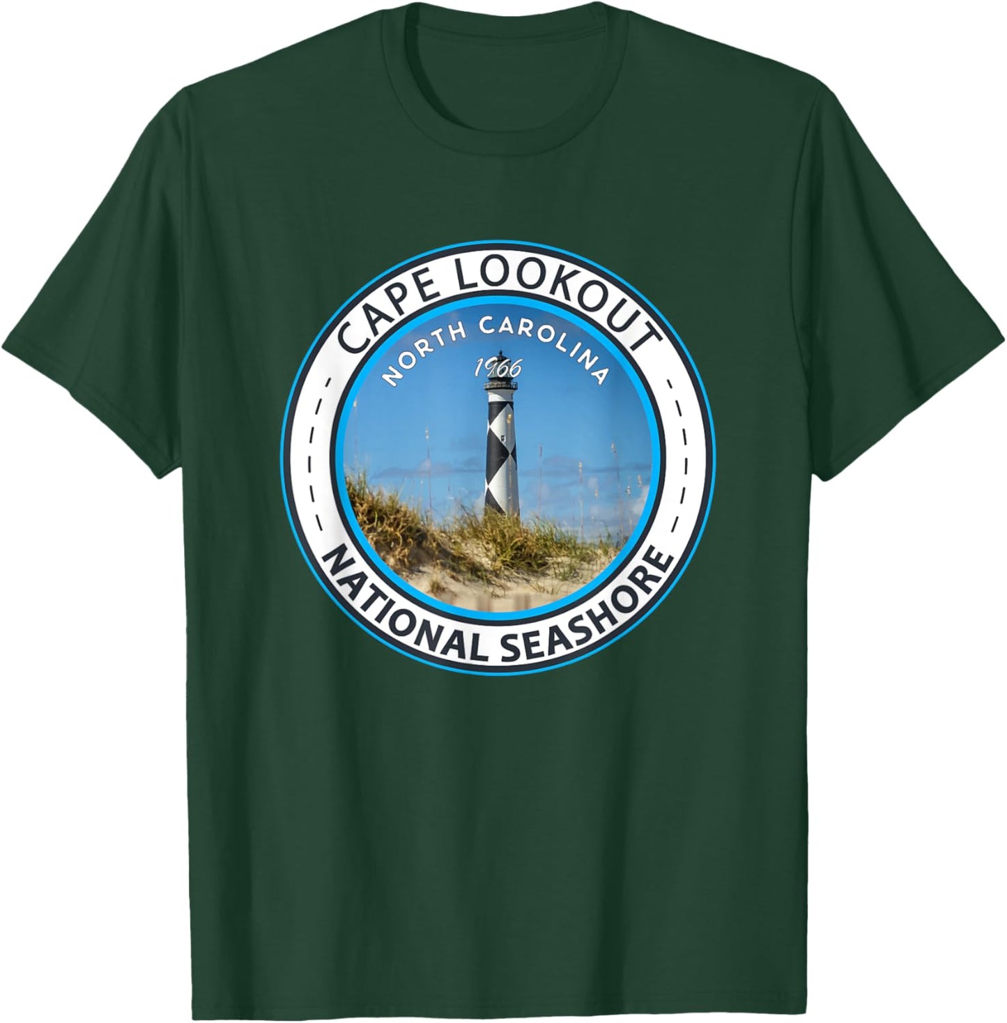 Cape Lookout National Seashore North Carolina Vintage T-Shirt - T-Shirt | Forest