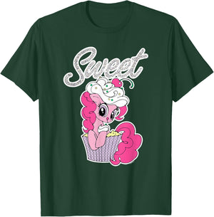 My Little Pony: Friendship is Magic Pinkie Pie Cupcake Logo T-Shirt - T-Shirt | Forest