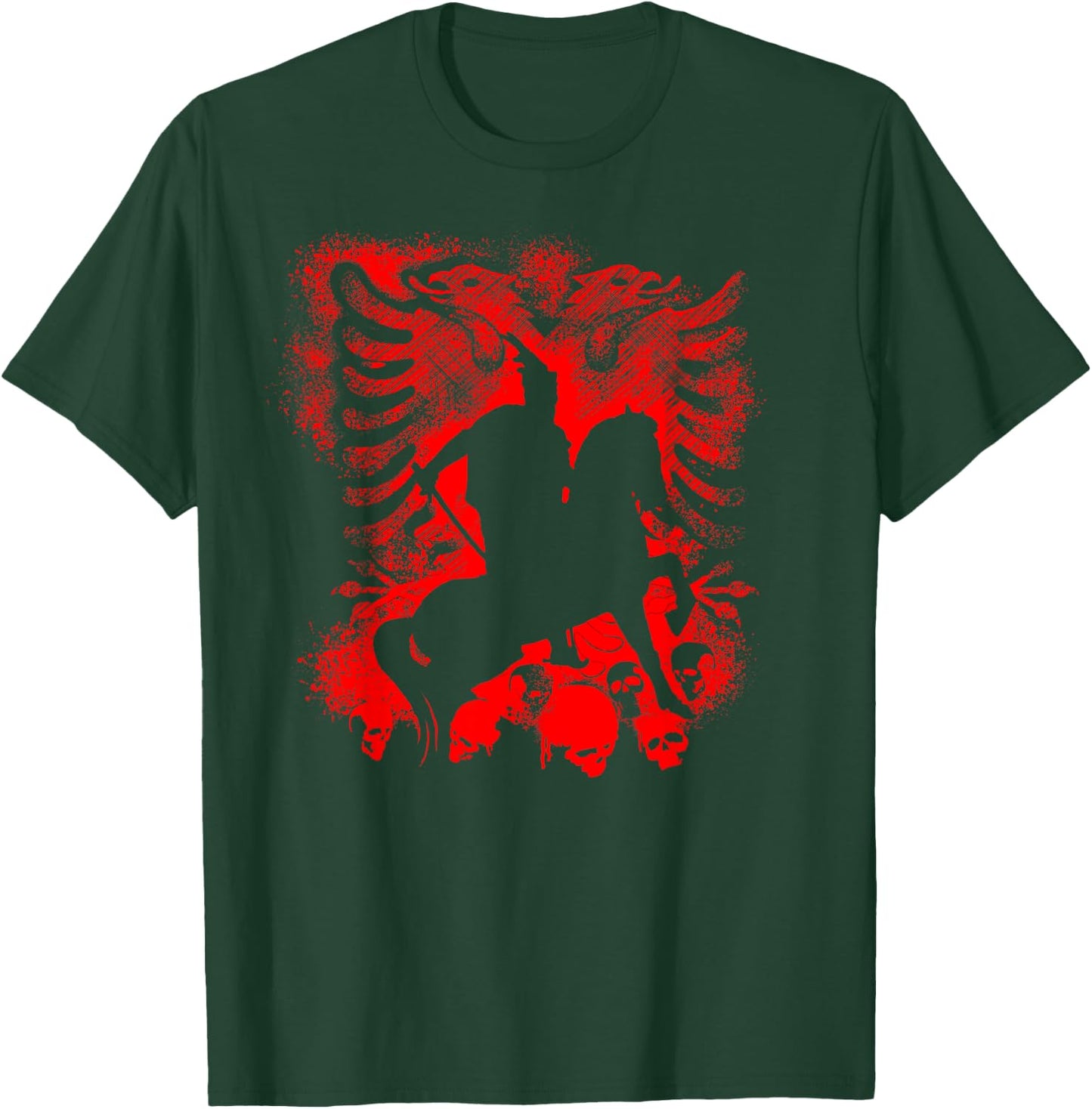 Skanderbeg Albania and Kosovo flag for proud Albanians T-Shirt - T-Shirt | Forest