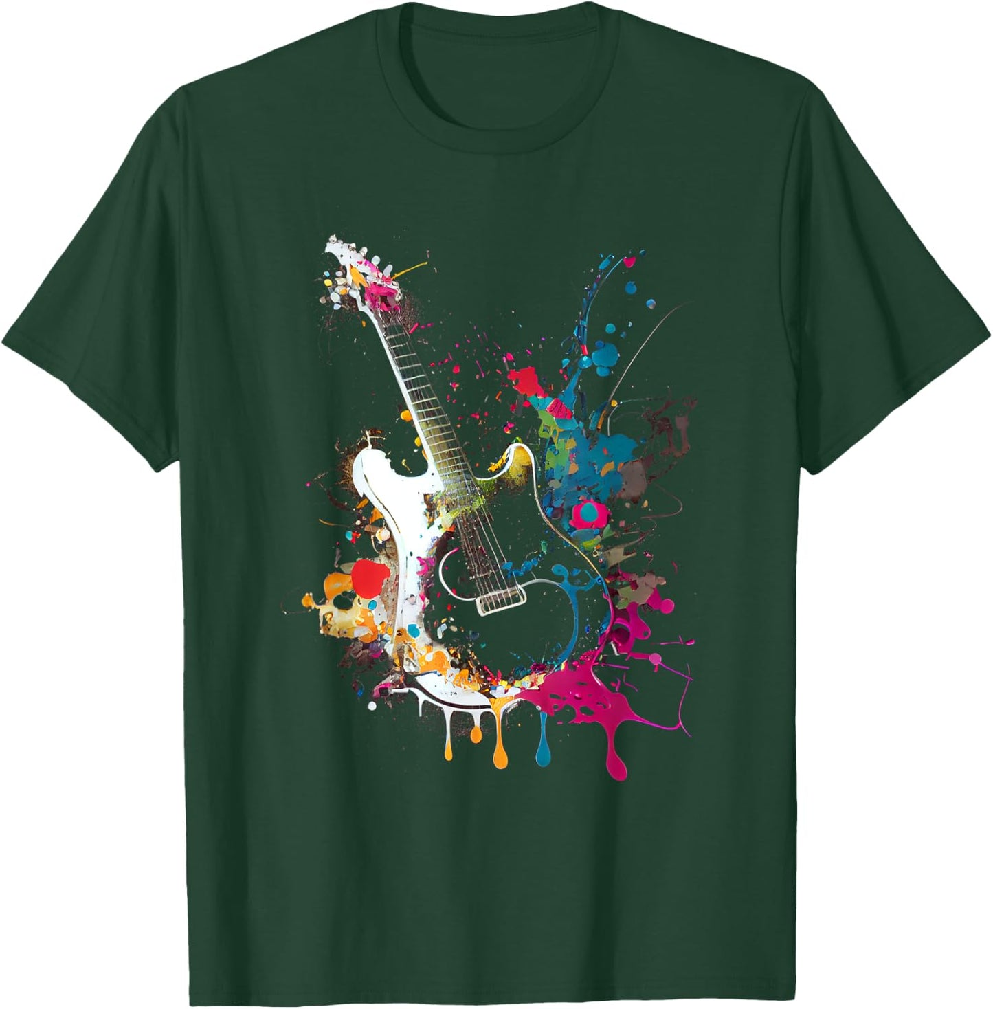 Guitars guitarists gift T-Shirt - T-Shirt | Forest