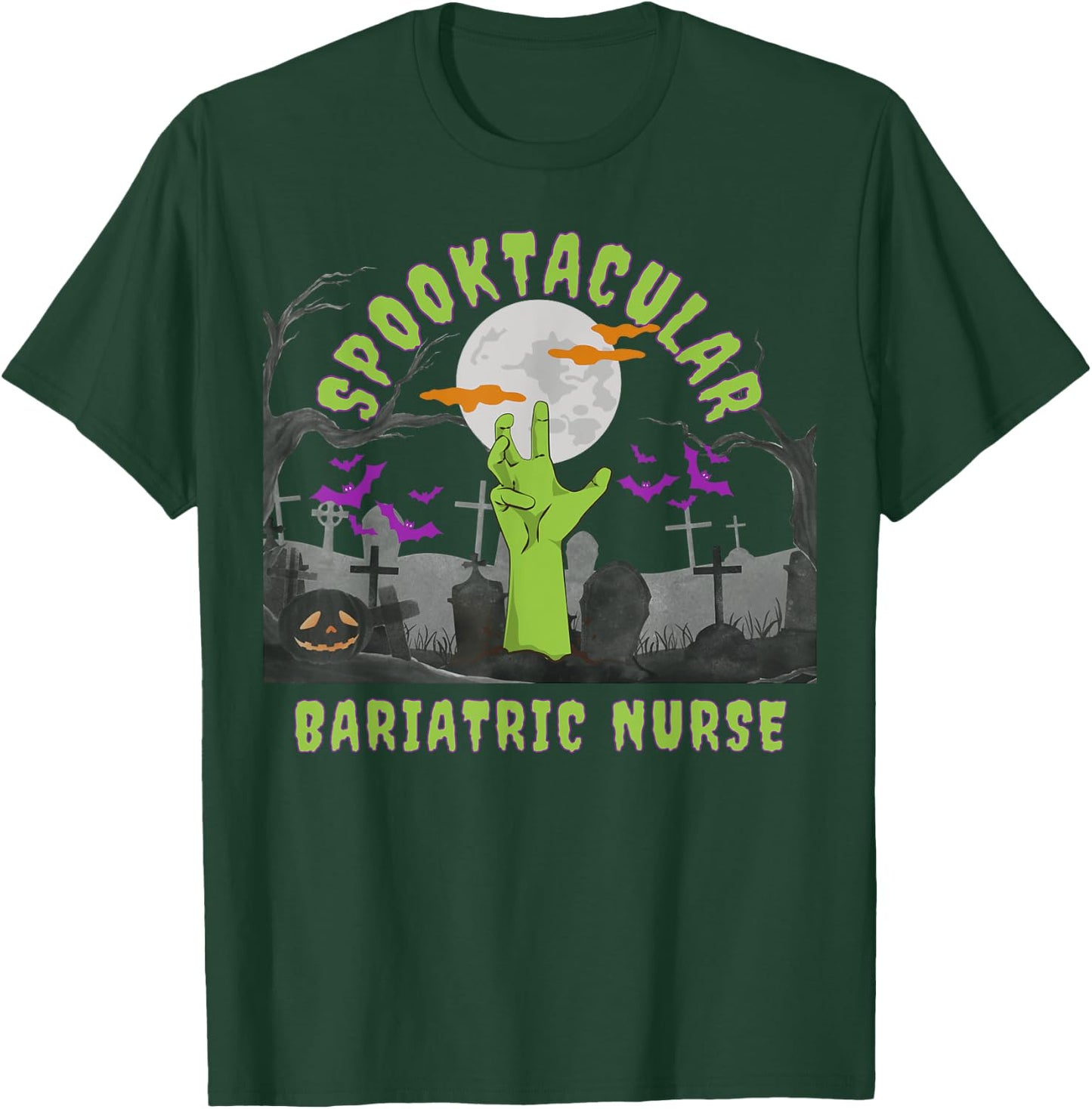 Spooktacular Nurses Love Halloween Fall Nurse Professional T-Shirt - T-Shirt | Forest