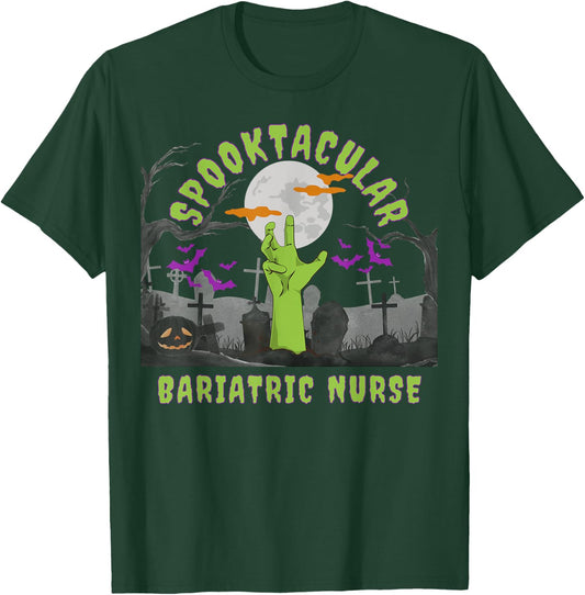 Spooktacular Nurses Love Halloween Fall Nurse Professional T-Shirt - T-Shirt | Forest