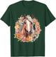 Horse Riding Horses with Flowers T-Shirt - T-Shirt | Forest