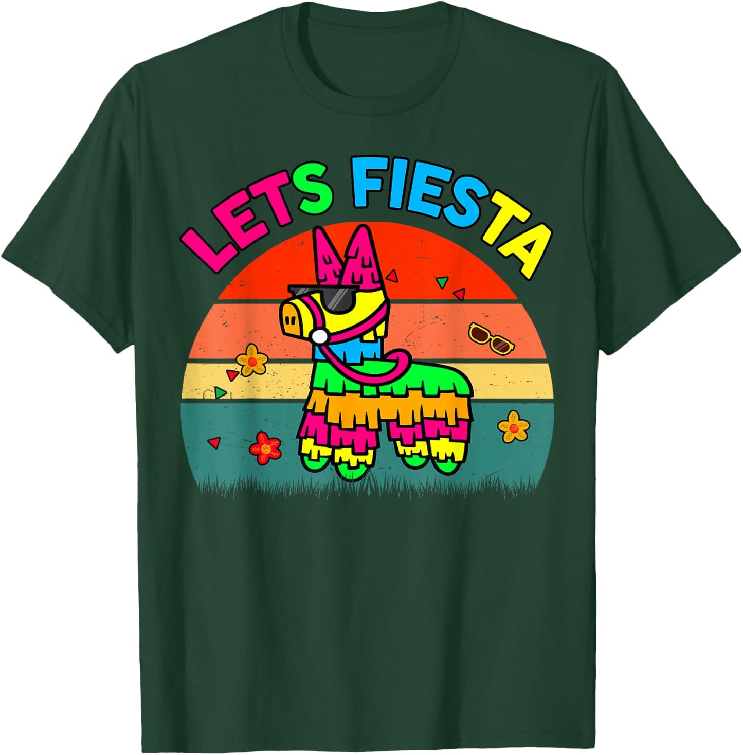 Pinata Cinco De Mayo Shirt Lets Fiesta Funny Mexican Boy Kid T-Shirt - T-Shirt | Forest