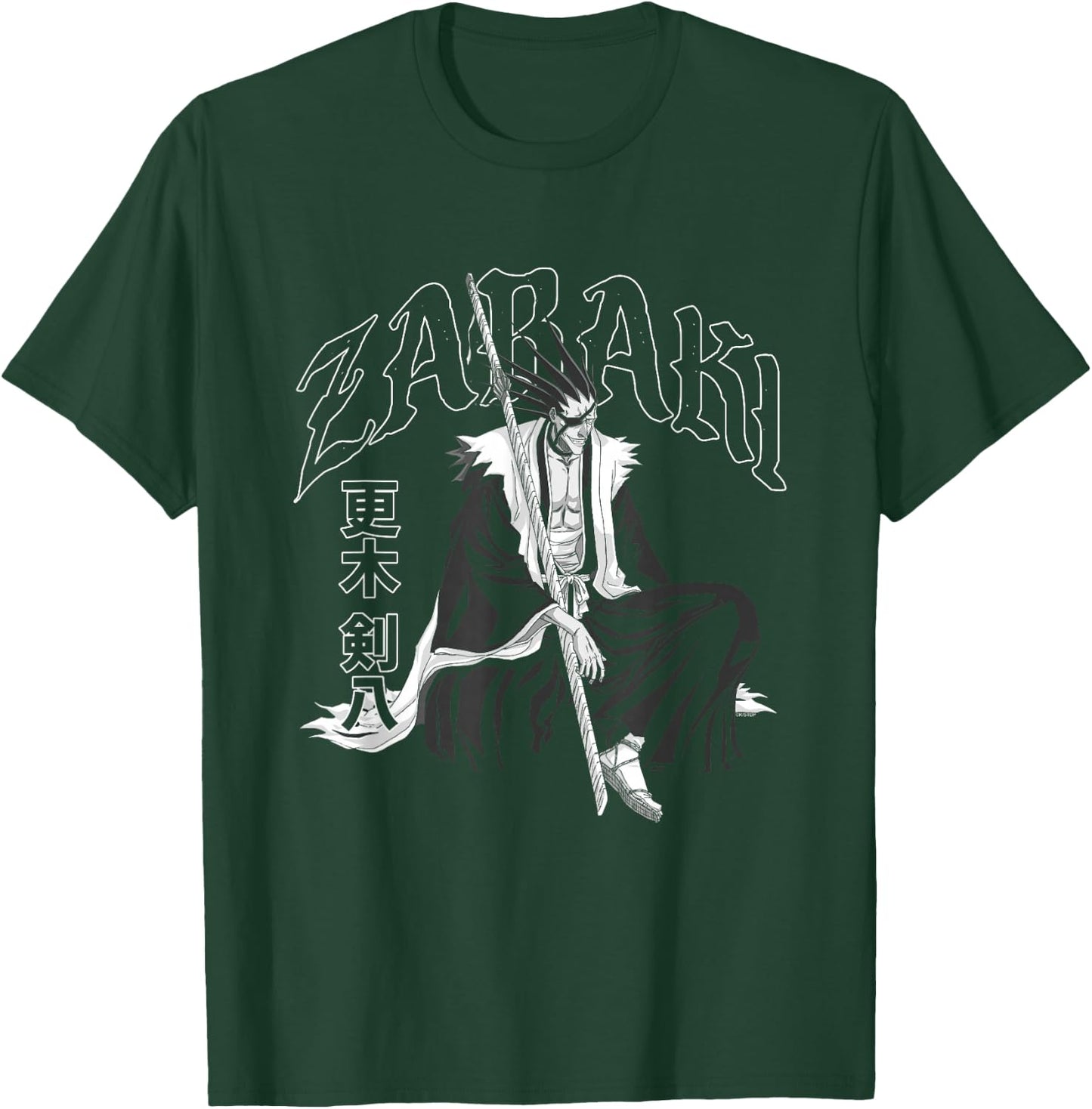 Bleach Zabaki Gothic Print Anime T-Shirt - T-Shirt | Forest