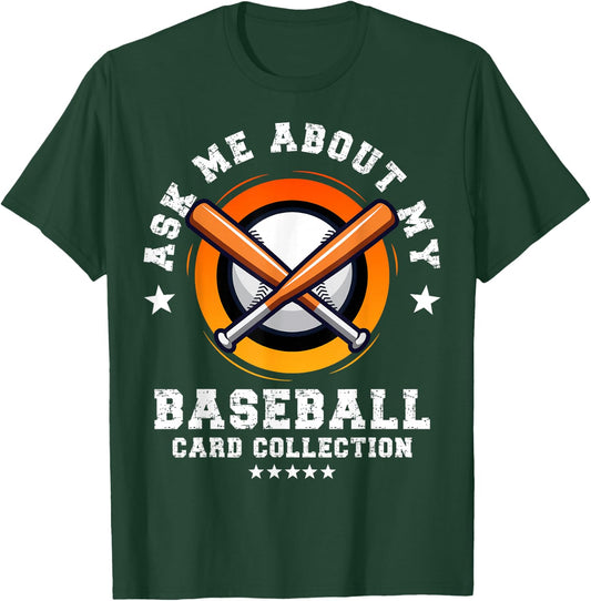 Baseball Card Collector T-Shirt - T-Shirt | Forest
