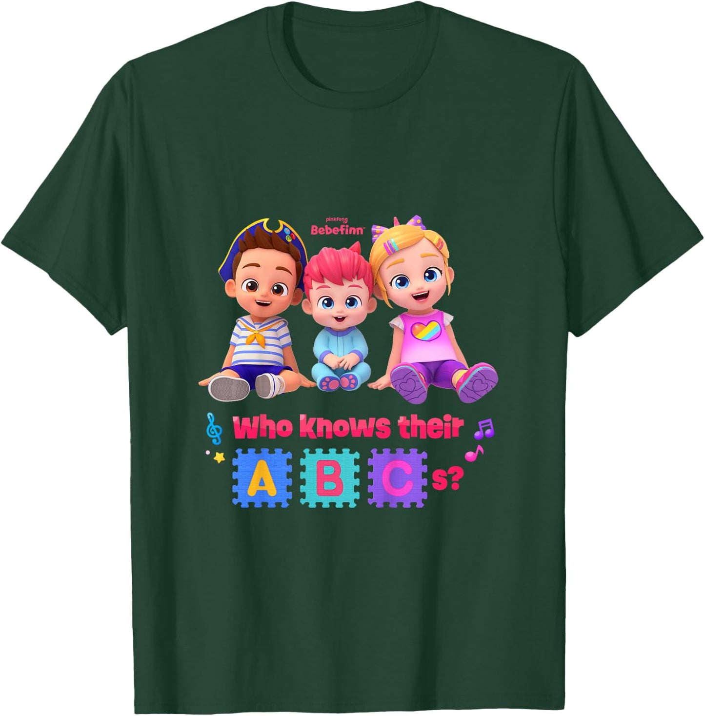 Pinkfong Bebefinn Official T-Shirt - T-Shirt | Forest