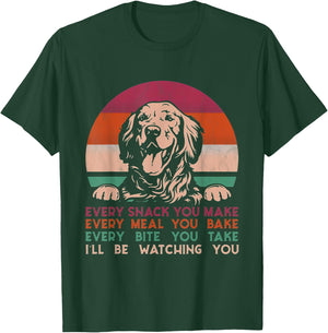 Every snack you make Golden Retriever dog breed retro T-Shirt - T-Shirt | Forest