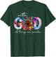 With God All Things Are Possible Bible Verse Religious Women T-Shirt - T-Shirt | Forest