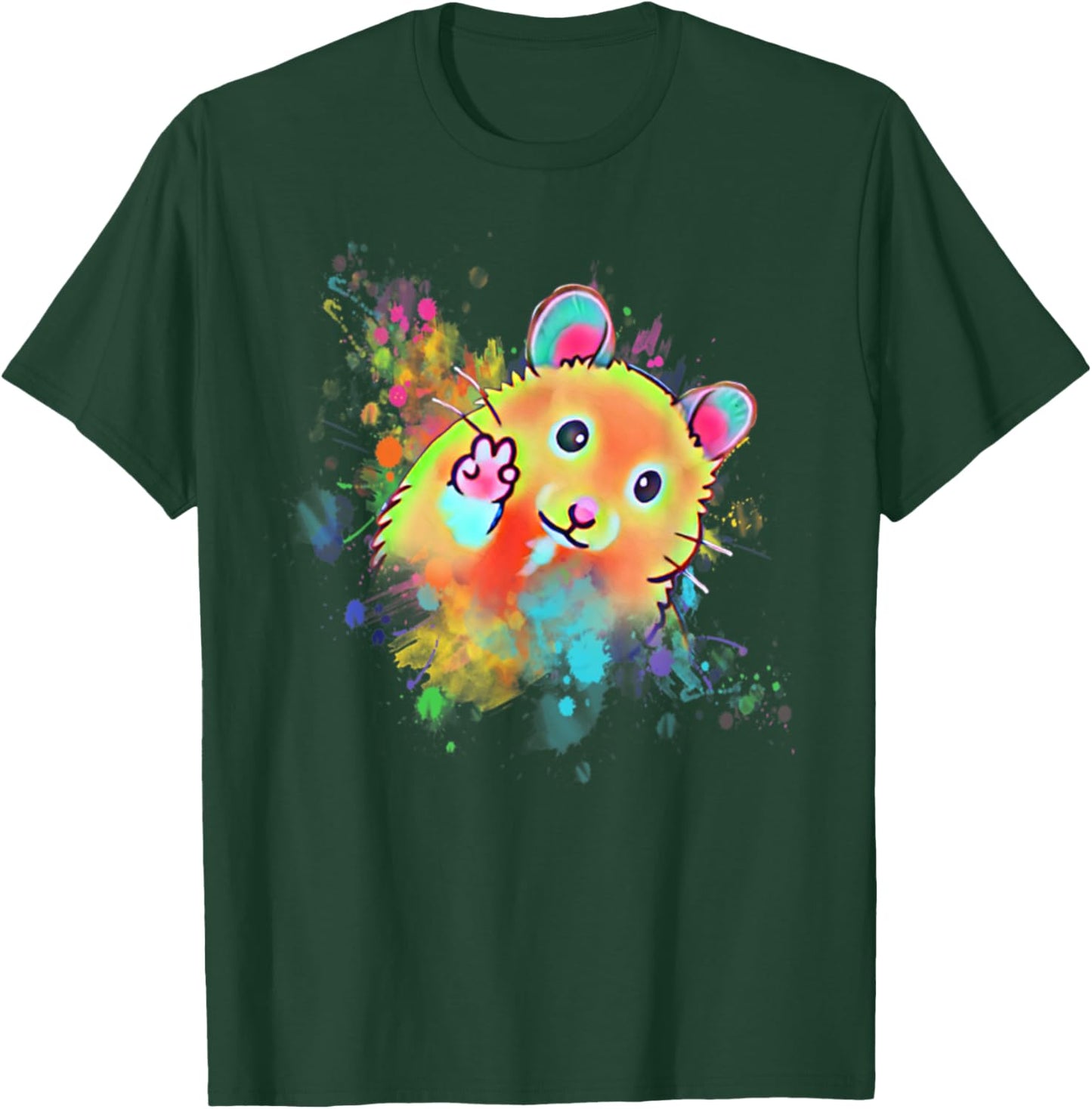 Funny Hamster T For Boys, Girls, Men, Women & Kids Hamster T-Shirt - T-Shirt | Forest