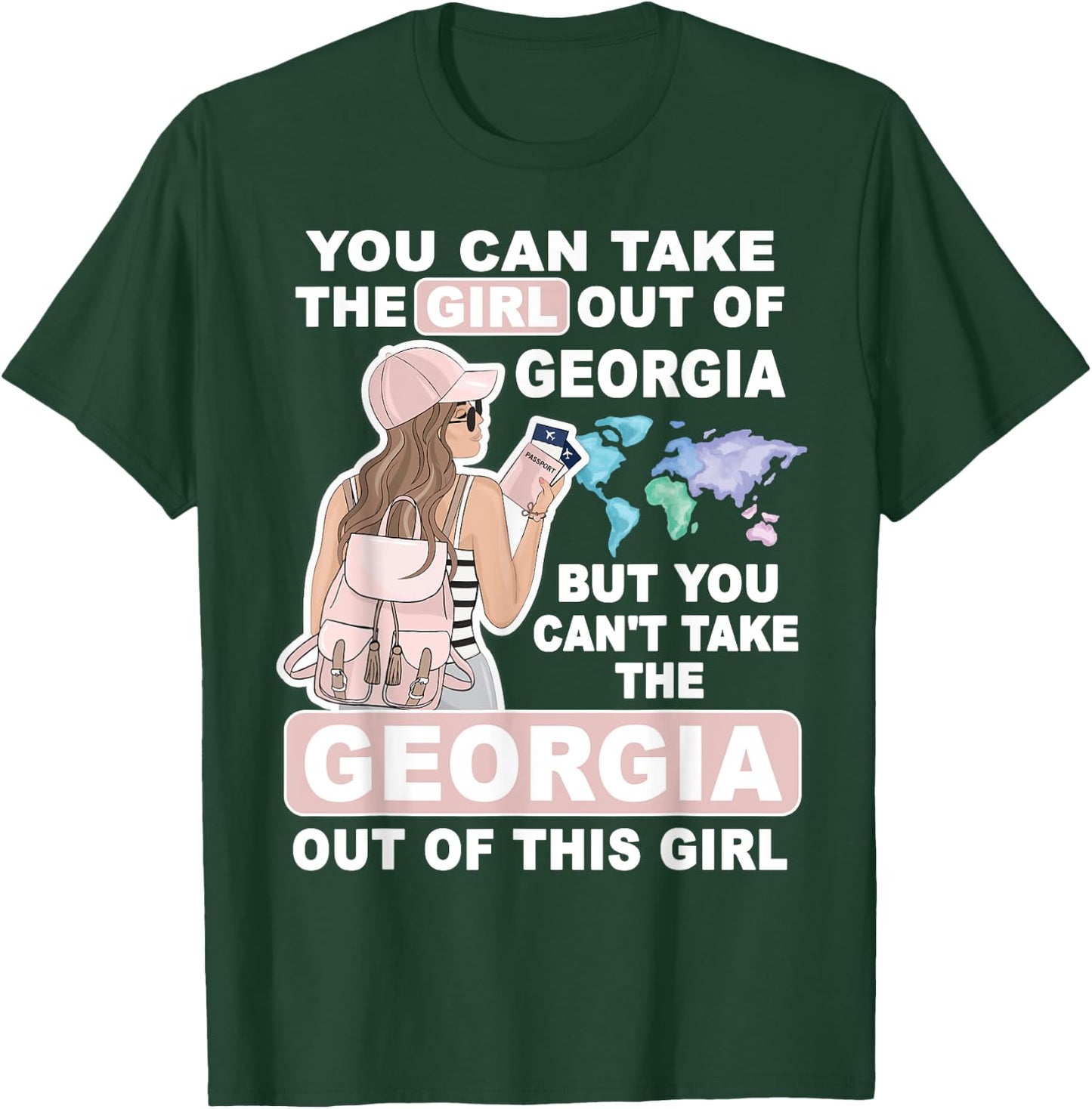 Cool Girl from Georgia - Proud Georgia Girl T-Shirt - T-Shirt | Forest