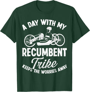 Recumbent Trike Lover Cyclist Recumbent Bike Triking T-Shirt - T-Shirt | Forest