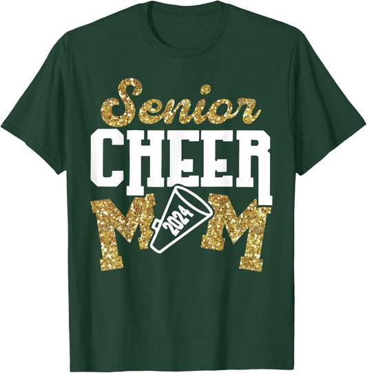 Senior Cheer Mom 2024 Class Of 2024 T-Shirt - T-Shirt | Forest
