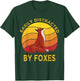 Easily Distracted By Foxes Vintage Funny Fox T-Shirt - T-Shirt | Forest