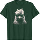 Cool Chicken With Sunglasses Sketch Punk Stencil Rooster T-Shirt - T-Shirt | Forest
