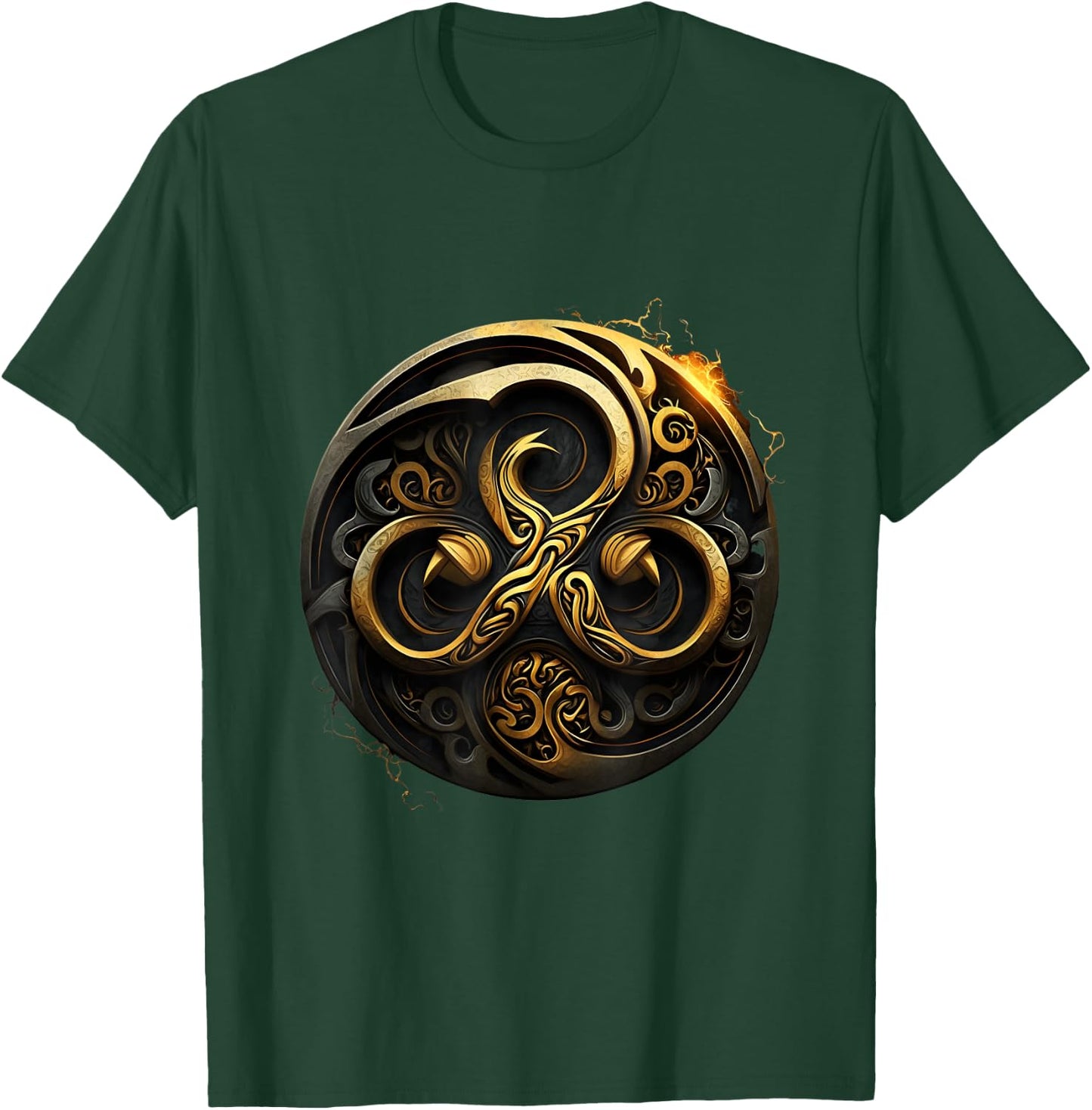 Triskelion Tattoo Art in Celtic BDSM Style T-Shirt - T-Shirt | Forest