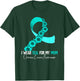 I Wear Teal For My Mom Ovarian Cancer Awareness T-Shirt - T-Shirt | Forest