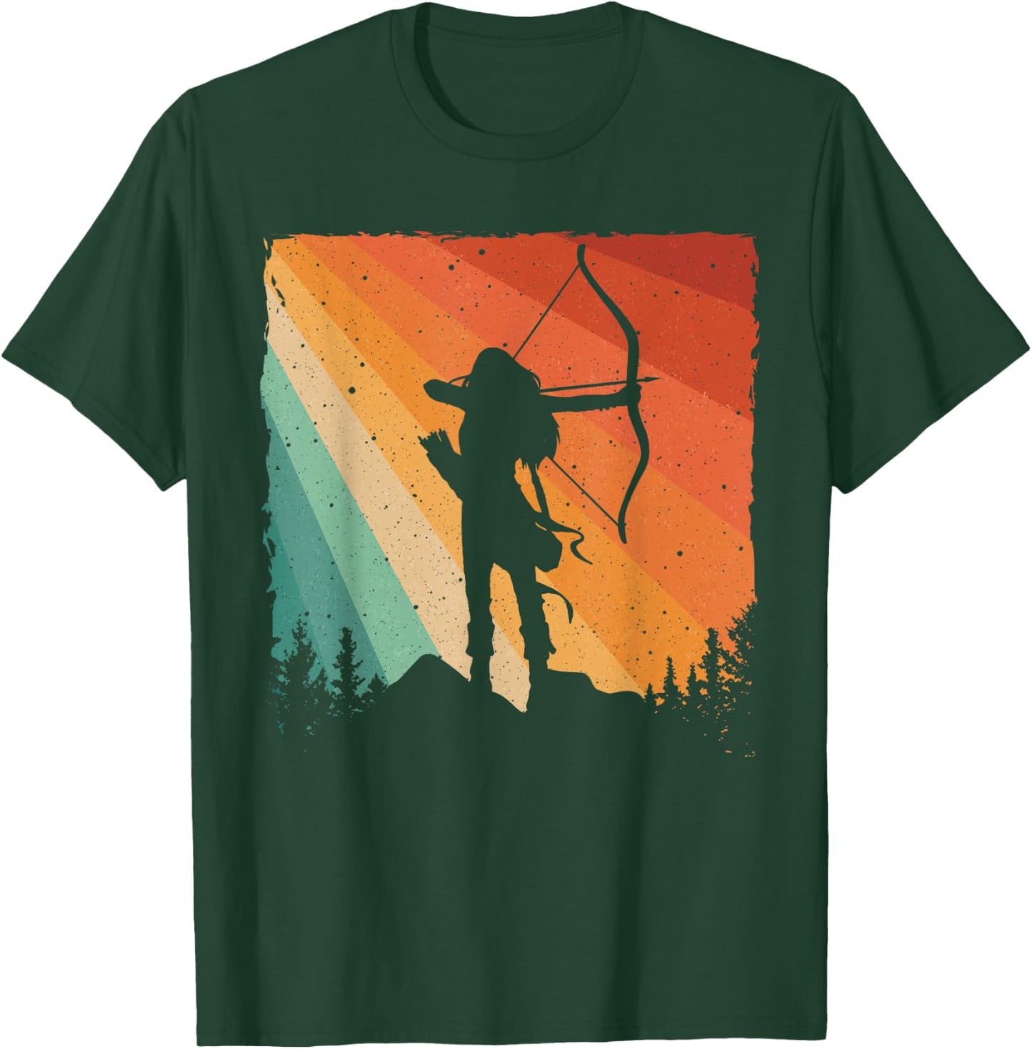 Cute Archery Design Women Kids Archer Archery Lovers T-Shirt - T-Shirt | Forest
