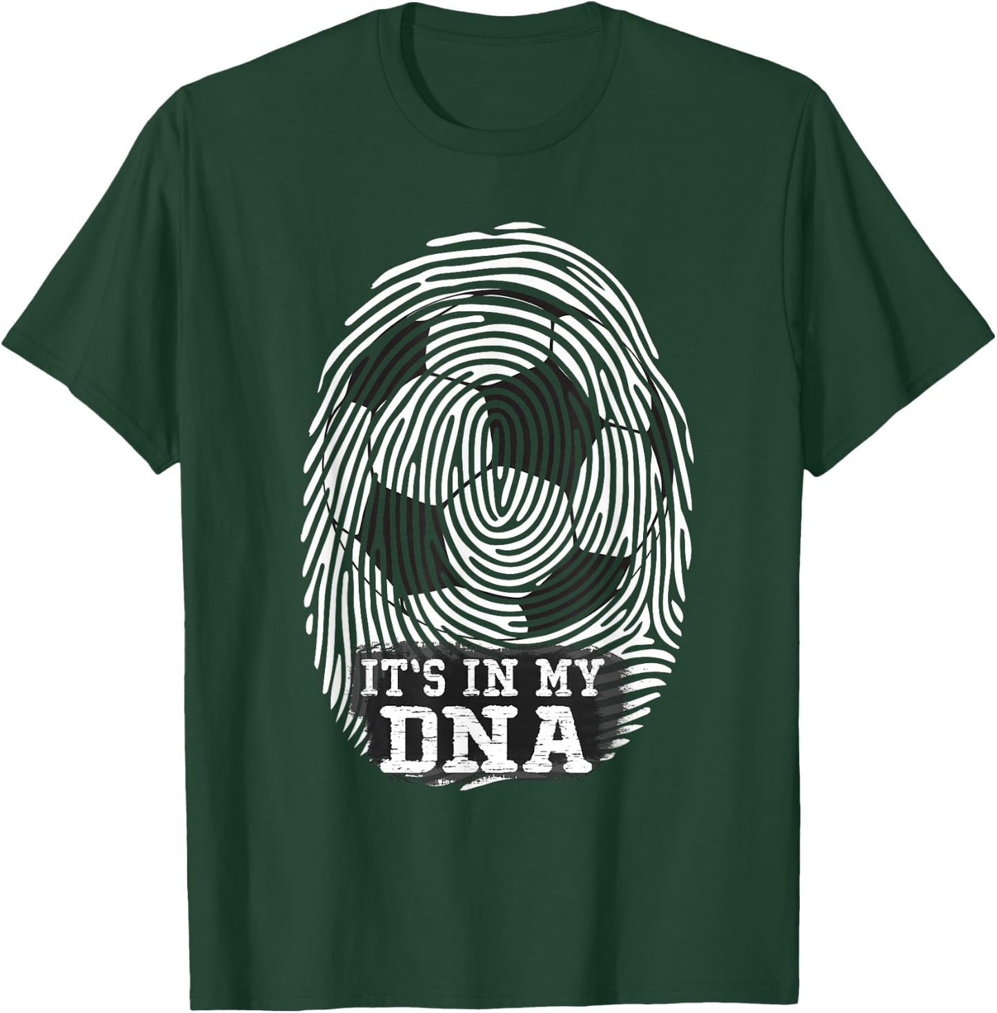 Soccer It's in my DNA Fingerprint T-Shirt - T-Shirt | Forest