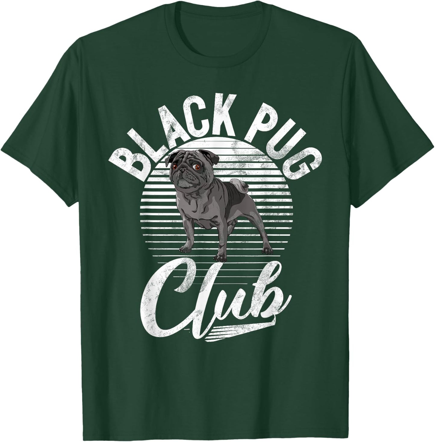Black Pug Club Black Pug T-Shirt - T-Shirt | Forest
