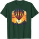 Wilderness Adventures with Sunset and hot Air Balloon T-Shirt - T-Shirt | Forest