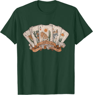 All Good Thing Are Wild And Free Poker Card Western Country T-Shirt - T-Shirt | Forest