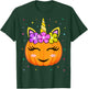 Cute Unicorn Pumpkin Girls Kids Funny Halloween Costume T-Shirt - T-Shirt | Forest