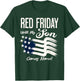 On Friday We Wear Red Friday For My Son Deployment US Flag T-Shirt - T-Shirt | Forest